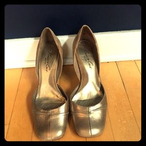 Kenneth Cole Gold Suede shoes - gently worn